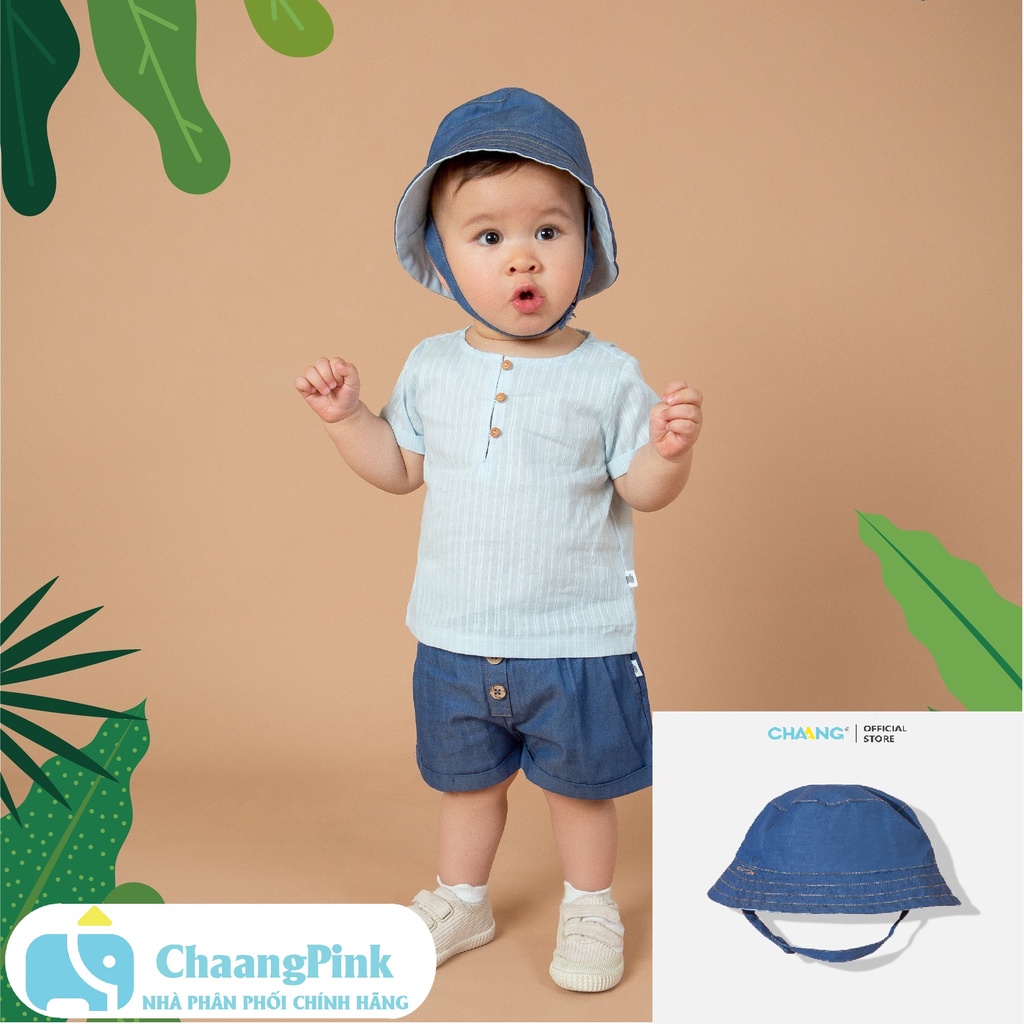 Chaang Mũ vành hai mặt summer xanh đậm