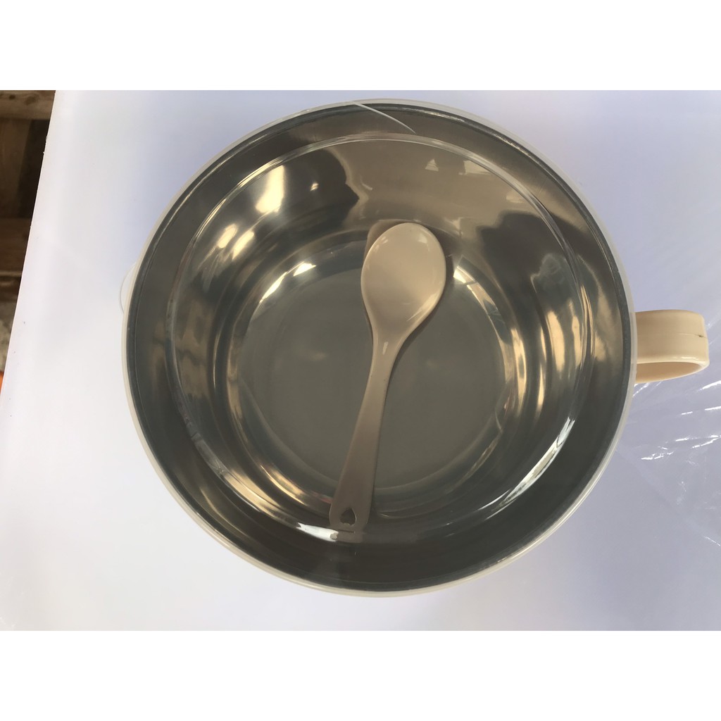 Ca Mì Inox 💖𝑭𝑹𝑬𝑬𝑺𝑯𝑰𝑷💖 Bát ăn dặm inox giữ nhiệt, có nắp, An toàn cho bé