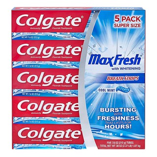 Kem đánh răng Colgate MaxFresh Breath Strips 215g