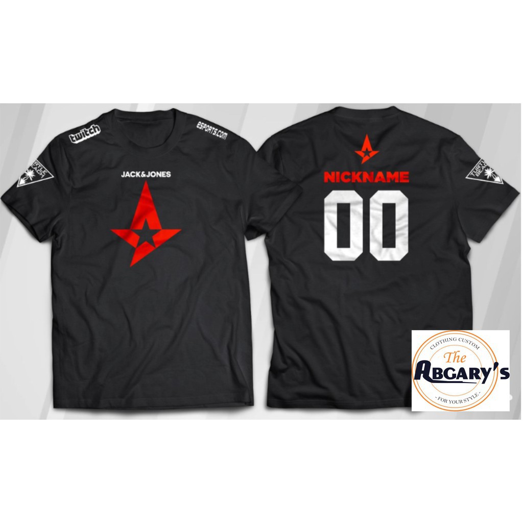 Mẫu áo thun in hình CS GO ASTRALIS GAMERS SHIRT (FREE NICKNAME AND NUMBER) độc đẹp giá rẻ
