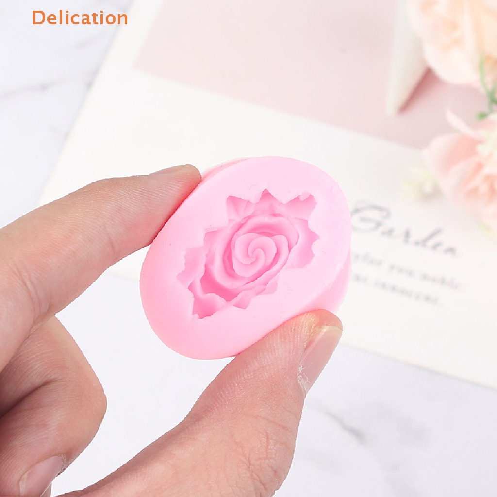 Khuôn Silicone Tạo Hình Hoa Hồng 3D Trang Trí Bánh