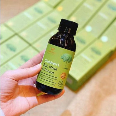 Siro Tăng Đề Kháng Tai Mũi Họng Harker xanh lá Herbals Children's Ear Nose & Throat Herbal Syrup 150ml của NewZealand
