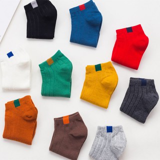 Set 5 đôi tất gân tăm cổ ngắn hàn quốc