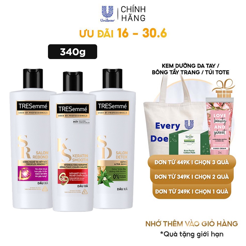 Dầu xả Tresemmé 340gr