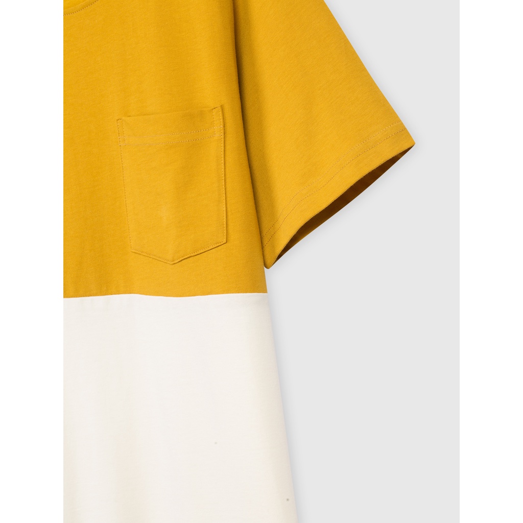 Áo phông nam cotton USA phối màu thời trang CANIFA - 8TS21S013 | WebRaoVat - webraovat.net.vn
