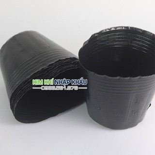1kg chậu nhựa đen ươm cây trồng 16x14 - CH21