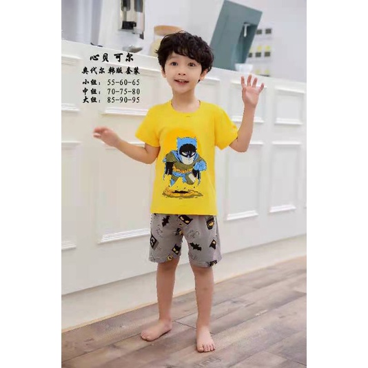 (8-15KG)Bộ cộc tay xuất Hàn cotton lạnh Quảng Châu cho bé sz nhí (55-60-65)- Bảng màu 2022