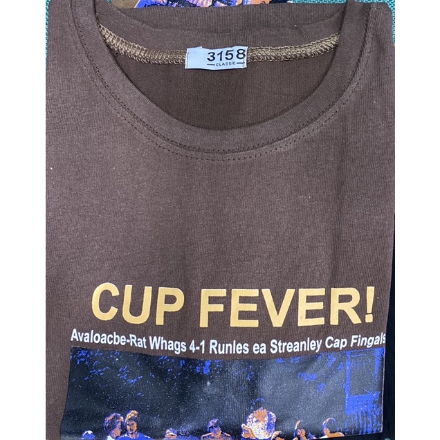 Áo phông hình CUP FEVER-thun 3158 mới