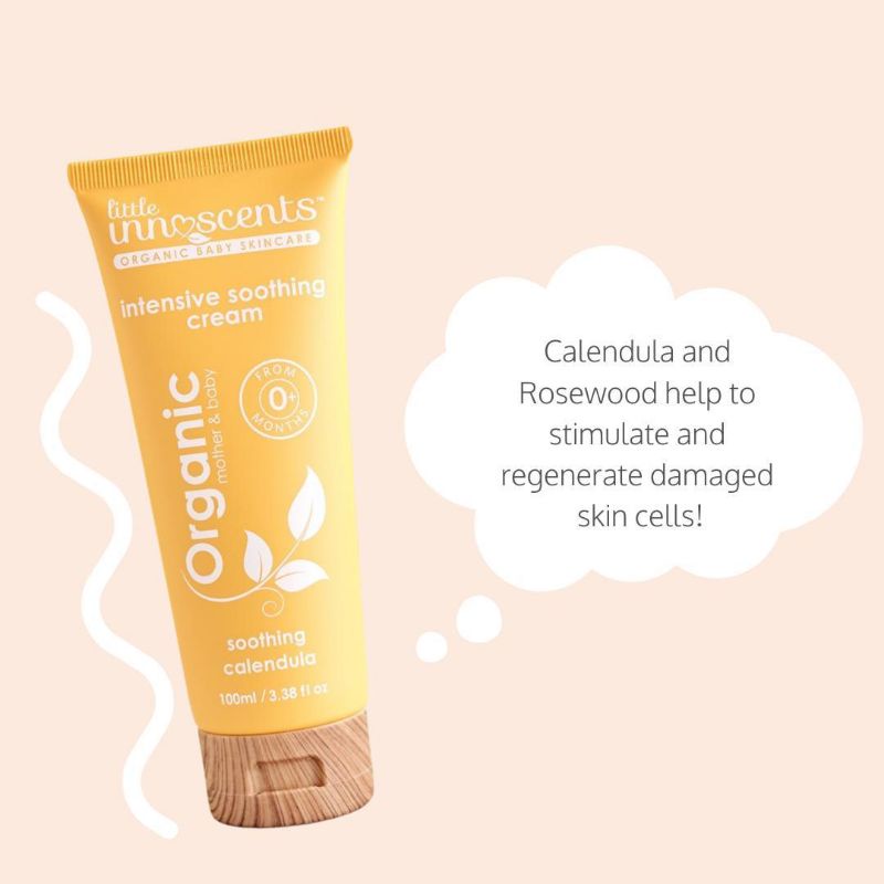 KEM CHỐNG HĂM VÀ DƯỠNG DA CHUYÊN SÂU ORGANIC LITTLE INNOSCENTS 100ML CHO BÉ TỪ SƠ SINH