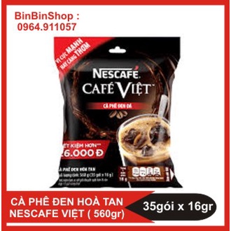 Cà phê Việt - Cà phê đen đá Nescafe Café Việt bịch 35 gói 16g