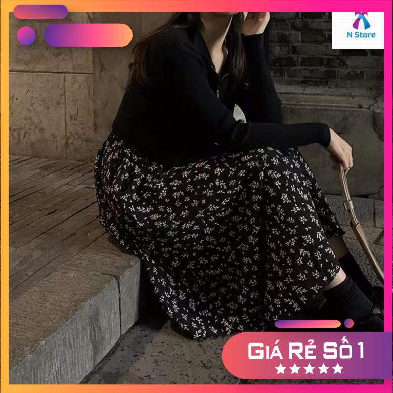 SALE 50% 💃 Chân Váy Hoa Nữ Ulzzang Dáng Dài 2 Màu Z015 N Store