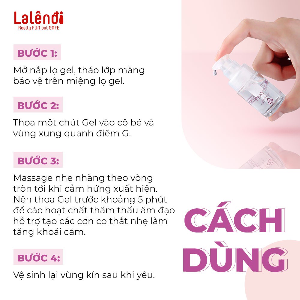 Gel bôi trơn Durex O Play For Women kích thích nữ chai 15ml Lalendi Rendi Store