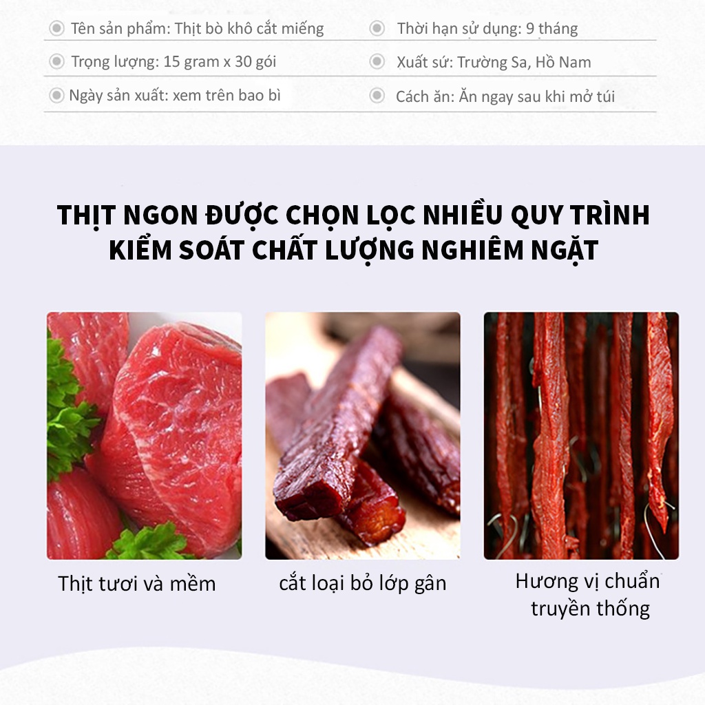 Bò khô miếng ăn vặt nội địa vị cay | BigBuy360 - bigbuy360.vn