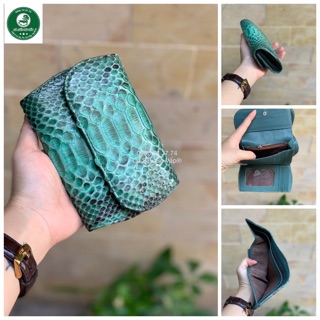 VÍ 3 GẤP MINI DA TRĂN SIZE S149 - CÁ SẤU GÒ VẤP