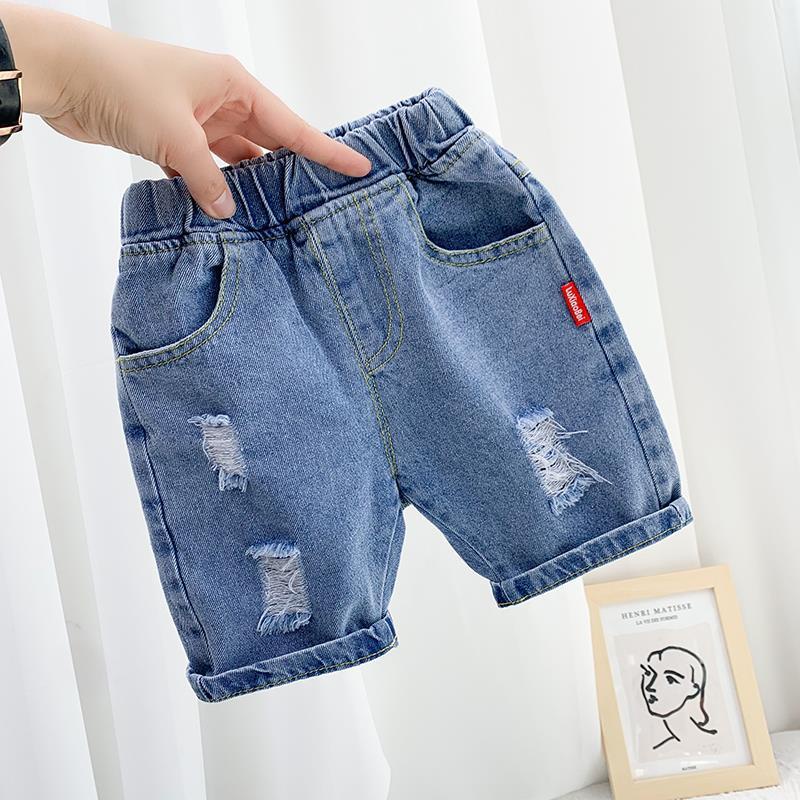Quần Short Jean Thiết Kế Mỏng Kiểu Dáng Đơn Giản Năng Động Thời Trang Mùa Hè Theo Phong Cách Hàn Quốc Cho Bé Trai 2023