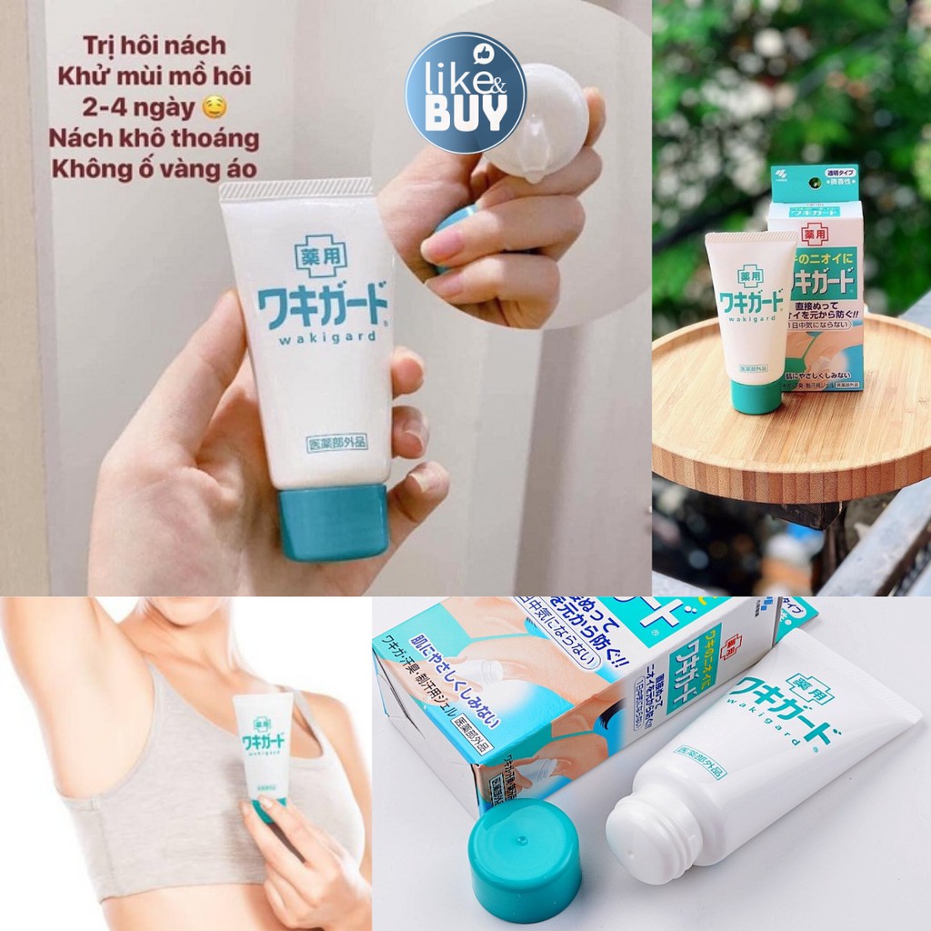 Lăn nách khử mùi Kobayashi dạng gel giảm hôi nách, ngăn mồ hôi 50g hàng nội địa Nhật