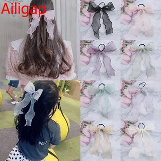 Dây buộc tóc thắt nơ dễ thương dành cho phụ nữ