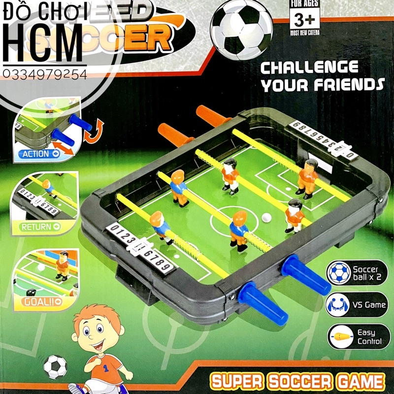 [NHIỀU SIZE - BỔ ÍCH] Đồ chơi bàn bi lắc, bàn bóng đá mini soccer dành cho bé vận động chơi thể thao đá banh tại nhà