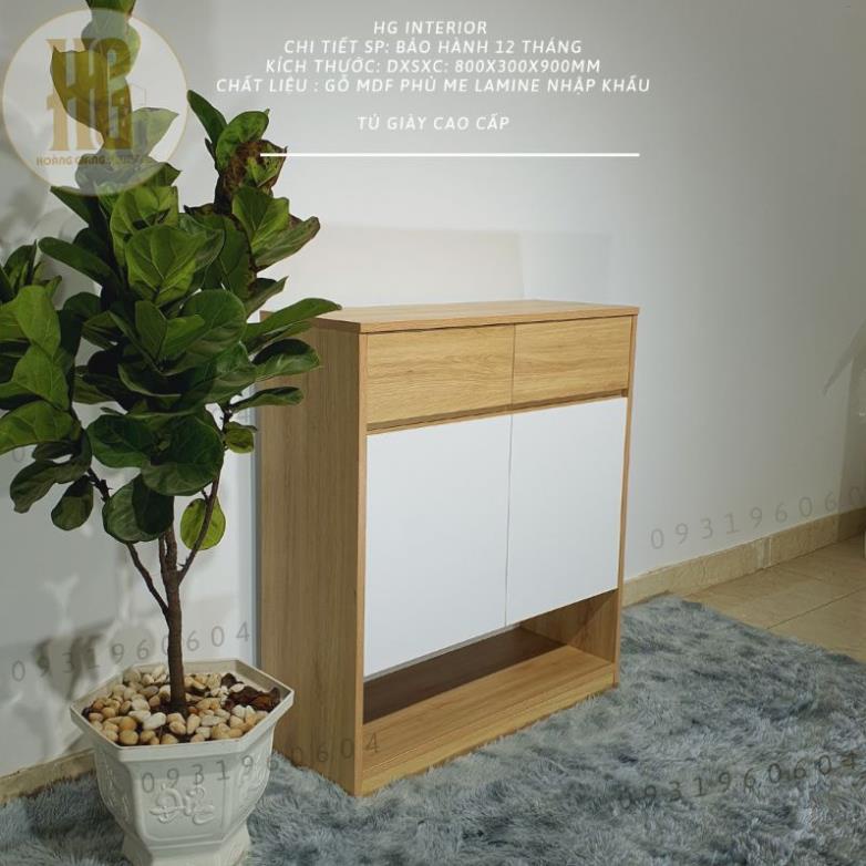 FREE SHIP- Tủ Giày Gỗ MDF Kích Thước  80x32×90cm- Hàng chính hãng -  Được SX Bởi HG Interior