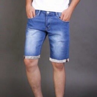 Quần short jean nam