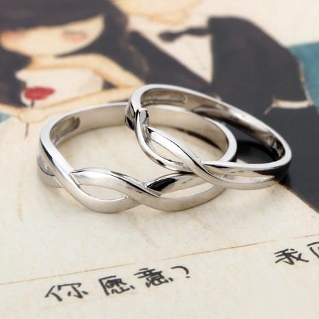 Nhẫn đôi Bạc Hiểu Minh NC187 biển tình