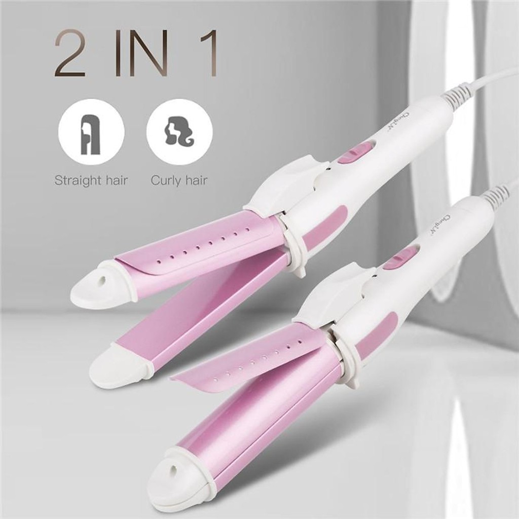 Máy duỗi+uốn tóc CkeyiN 200℃ lõi sắt chất lượng cao [THANH LÝ]
