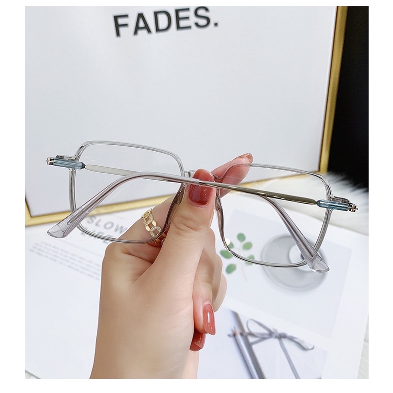 Mắt Kính Gọng Cận Form Vuông Lyly 618 Phong Cách Ulzzang Siêu Xinh - Hazo