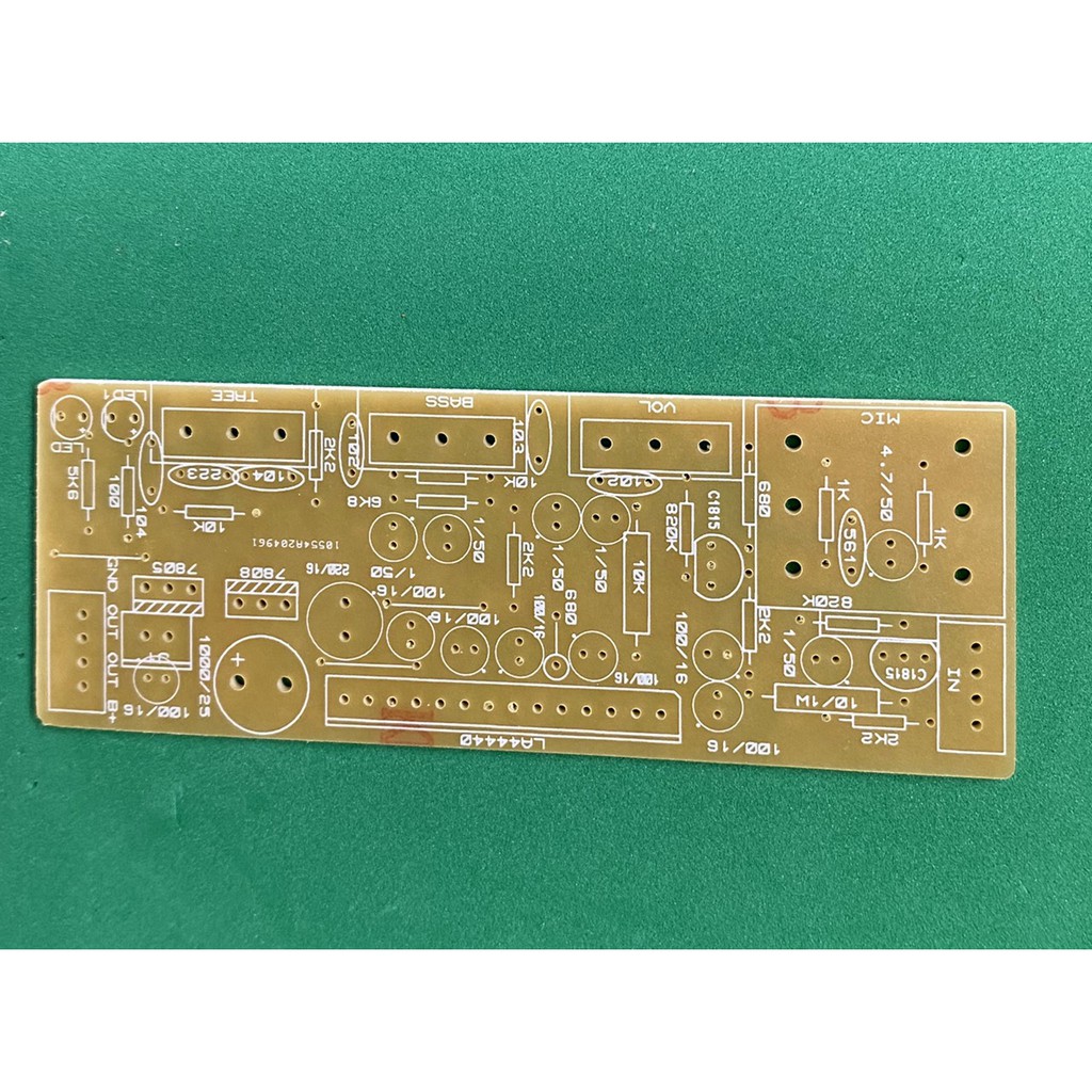 PCB Mạch công suất LA4440 có chỉnh TREEP BASS