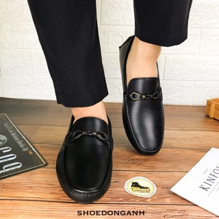 Giày lười LV nam da bò xịn mềm êm chân có bảo hành