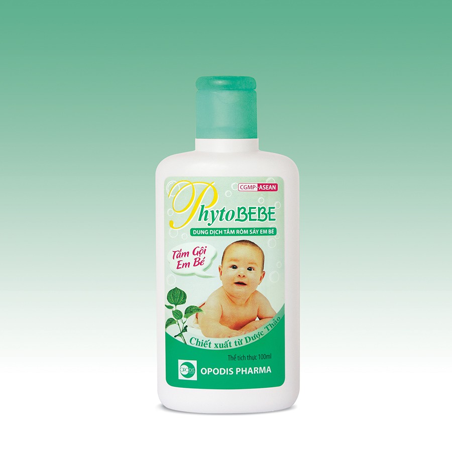 Dung dịch tắm rôm sảy em bé PhytoBEBE 100ml