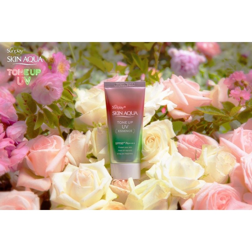 Kem chống nắng Skin Aqua Tone Up UV Essence SPF 50 Nhật Bản