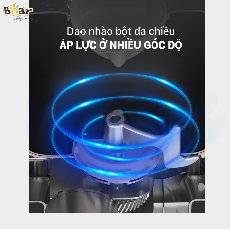 Máy Trộn Bột Đa Năng Bear 3,5L Ủ Bột, Nhào Bột, Nhồi Bột Nhanh, Phiên Bản Cao Cấp Công Suất Lớn - HMJ-A35Q2