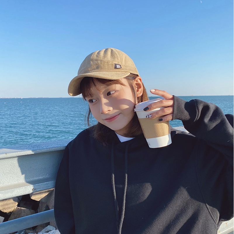 Mũ lưỡi trai bóng chày mềm vành ngắn phong cách cổ điển đường phố thời trang hip hop Nhật Bản dành cho nam và nữ
