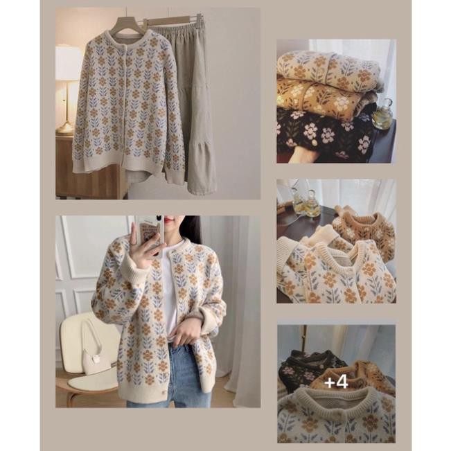 Áo khoác len Cardigan vintage