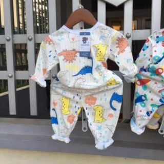 Combo 5 bộ cotton giấy dài tay bé  (4-15kg)