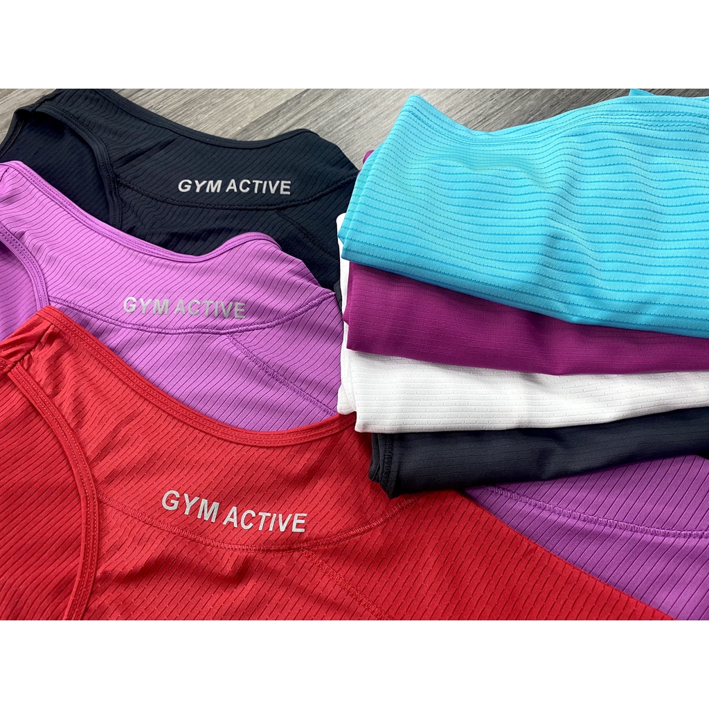 (FREE  SHIP) ÁO SÁT NÁCH NỮ TẬP GYM-YOGA ,CHẤT THUN CO DÃN 4 CHIỀU MANG MÁT