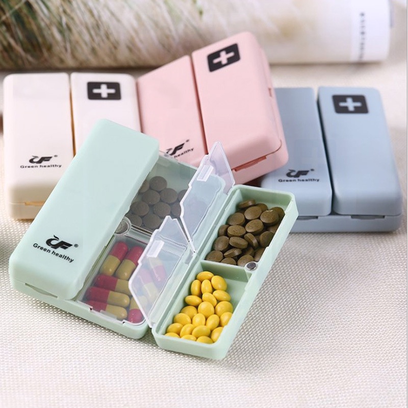 Hộp Đựng Thuốc Viên mini Gấp Gọn Sáng Tạo Bảy Ngày Một Tuần