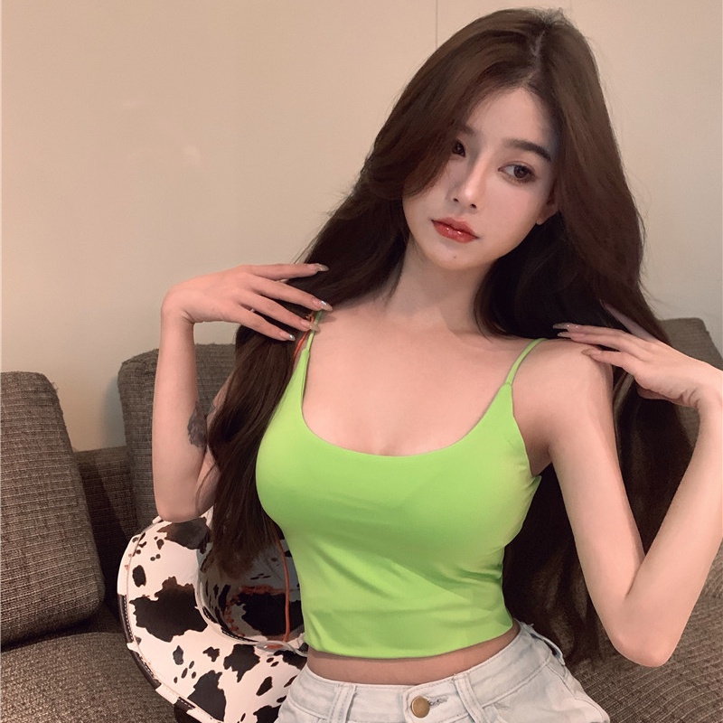 COZOK Áo Hai Dây Dáng Ôm Quyến Rũ Dễ Phối Đồ Thời Trang