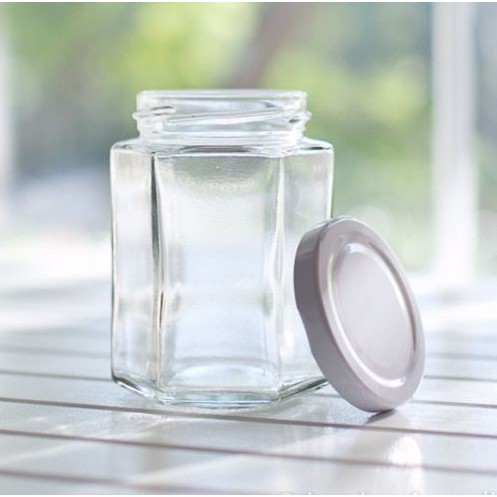 Hũ thủy tinh / Lọ thủy tinh lục giác đựng thực phẩm nắp thiếc 750ML | BigBuy360 - bigbuy360.vn