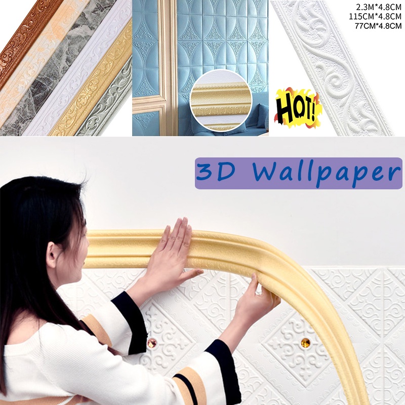 Viền xốp dán tường 3D kích thước lớn 230*4.5cm