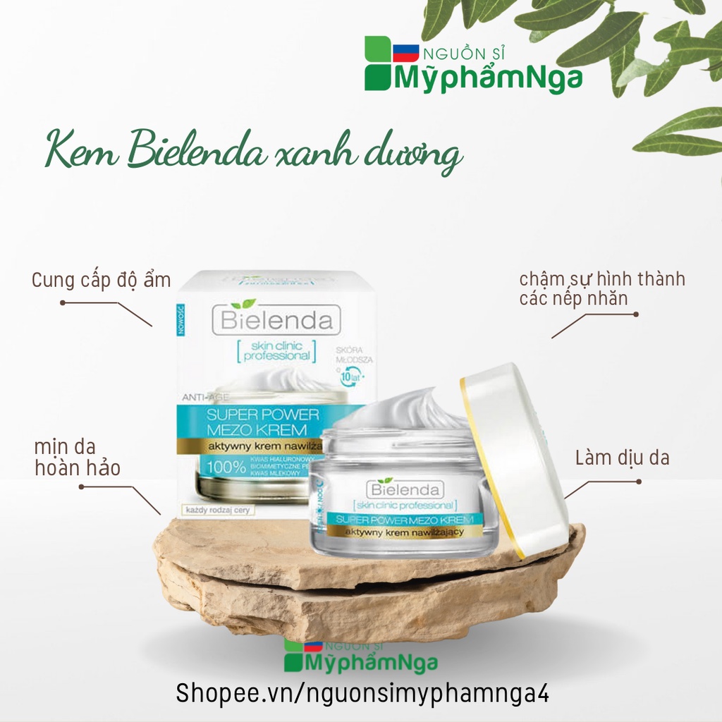 Kem Bielenda xanh dương cho khô, mất nước, nhạy cảm