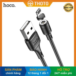 Cáp sạc nam châm HOCO X52 dài 1m chân Lightning/ Micro/ Type-C hít từ tính cực mạnh - Hàng chính hãng