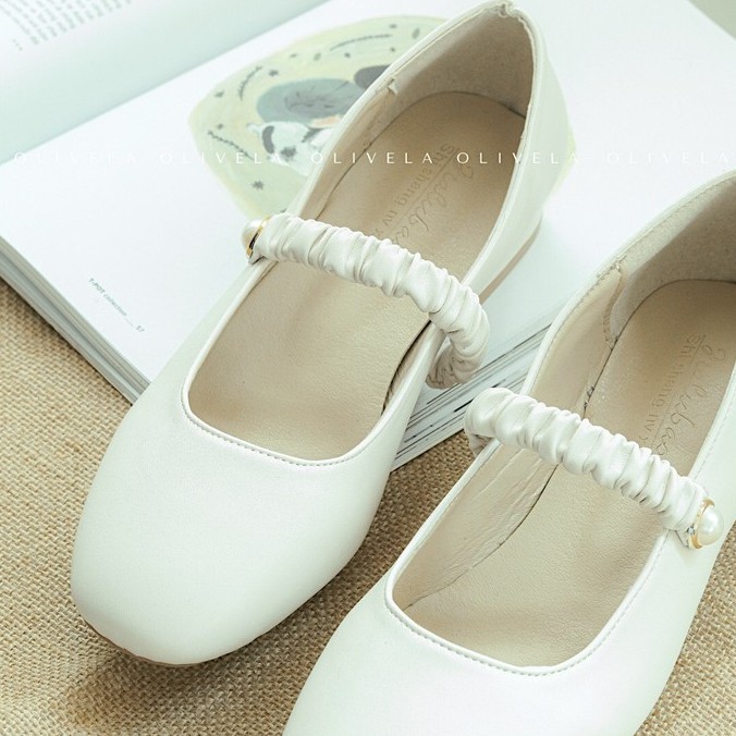 [Mã OLIVEAXT giảm 15k] - Giày búp bê vintage, giày bệt nữ, giày vintage Mary Jane | BigBuy360 - bigbuy360.vn