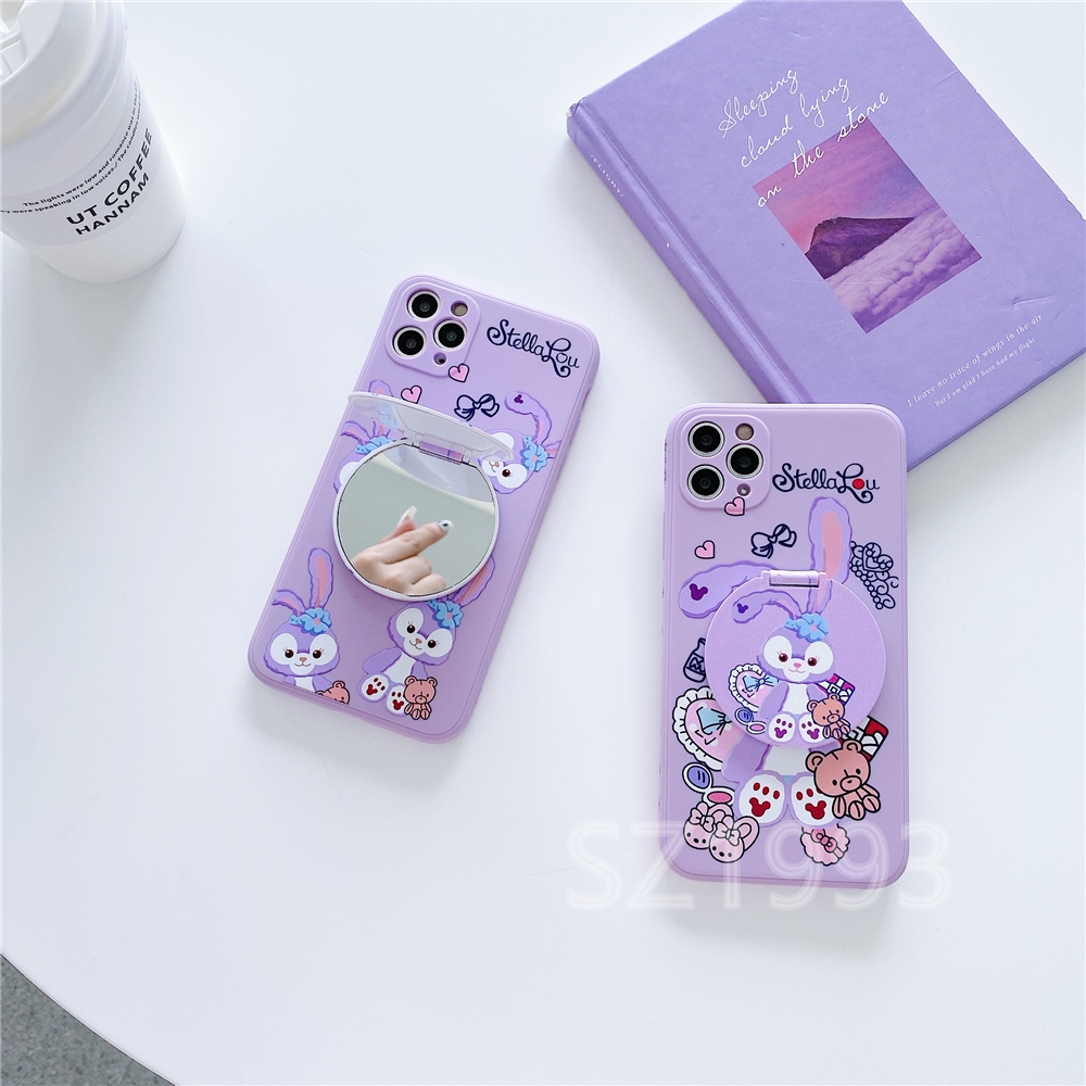 Thời Trang Ốp Điện Thoại Mềm Có Gương Trang Điểm Cho Oppo A55 A54 A15 A15S Reno5F A94 A53 A33 A32 2020 A92 A52 A31 Reno5 A9 2020 A5 2020