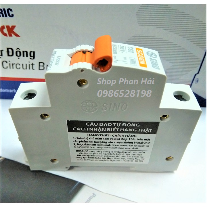 Át MCB SINO 1P 2P 3P chính hãng