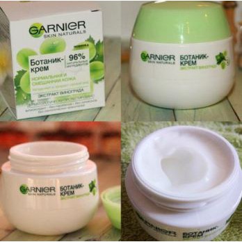 (CĂNG BÓNG DA )Kem dưỡng da GARNIER SKIN NATURALS Botanic tinh chất dầu hạt nho dành cho da thường da hỗn hợp