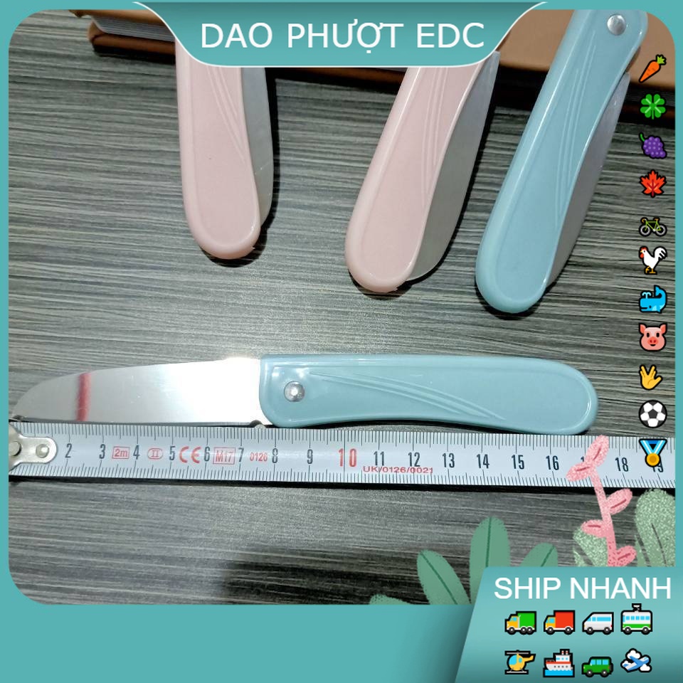 Dao Nhựa Gọt Hoa Quả - Nhựa Siêu Nhẹ - Lưỡi Mỏng và Sắt Bén 
Dễ Đem đi