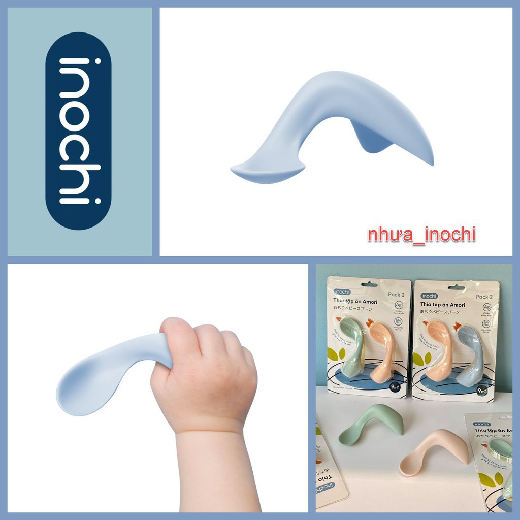Bộ 02 thìa tập ăn trẻ em Inochi