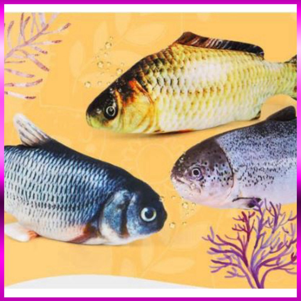 ĐỒ CHƠI CÁ LẮC LẮC, BAY NHẢY, QUẪY ĐUÔI TỰ ĐỘNG - KIỂU DÁNG 3D, SINH ĐỘNG, CẢM BIẾN THÔNG MINH TỰ ĐỘNG AN TOÀN BỀN ĐẸP