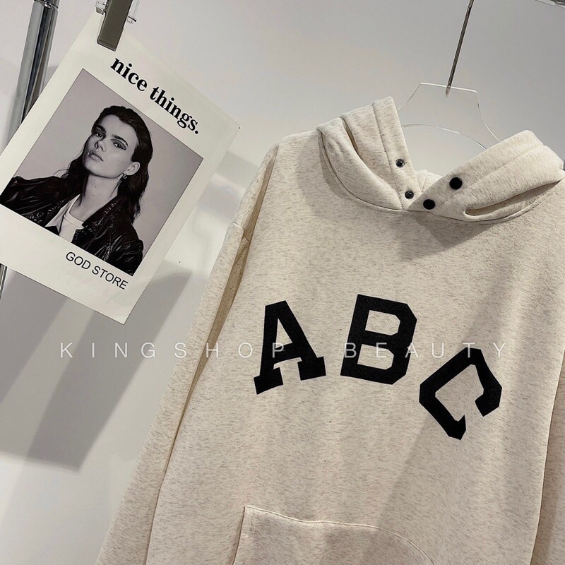 Áo hoodies abc nam nữ phong cách hàng quốc chất nỉ cotton freesize dưới 70kg MSP73 | BigBuy360 - bigbuy360.vn